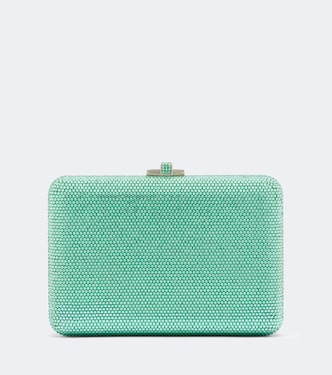 Clutch Slim Slide adornado | Judith Leiber Couture