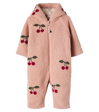 Baby Jody hooded printed teddy onesie | Konges Sløjd