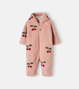 Baby Jody hooded printed teddy onesie | Konges Sløjd