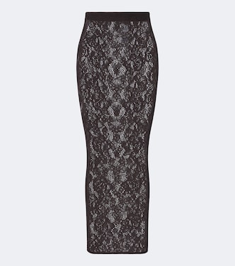Infinite sheer lace maxi skirt | Wolford