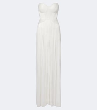 Kamina cutout silk tulle bustier gown | Maria Lucia Hohan