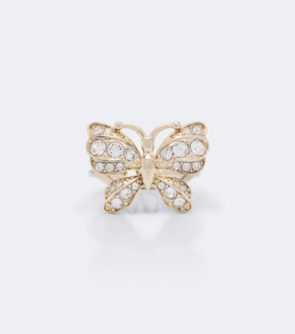 Flutterby Swarovski®-embellished ring | Valentino Garavani