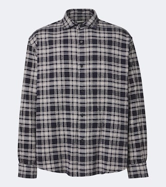 Checked cotton and silk shirt | A.Presse