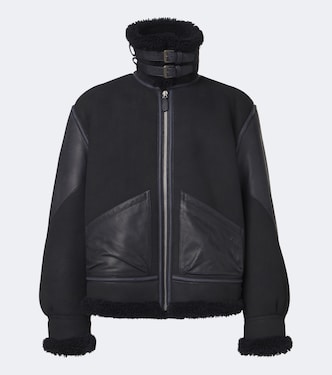 Chaqueta Lutton de piel con borrego | Ralph Lauren Purple Label