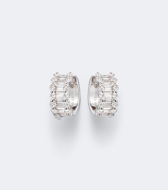 Ohrringe Baguette Love aus 18kt Weißgold mit Diamanten | Bucherer Fine Jewellery
