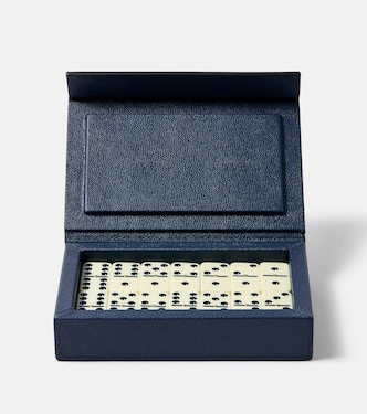 Parma leather domino set | Giobagnara
