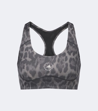 صدرية رياضية بطبعة جلد الفهد ولوغو | Adidas by Stella McCartney