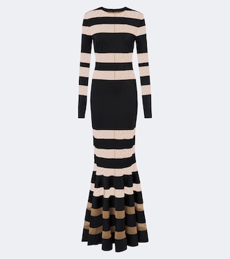 Robe longue à rayures | Norma Kamali