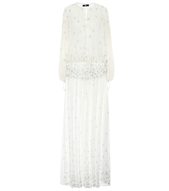 Printed silk-chiffon maxi dress | Amiri