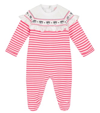 Bebé - x Chiara Ferragni body Maxi Logomania de algodón | Monnalisa