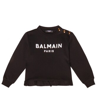 Sweat-shirt en coton à logo | Balmain Kids