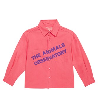 Wolf logo printed shirt | The Animals Observatory