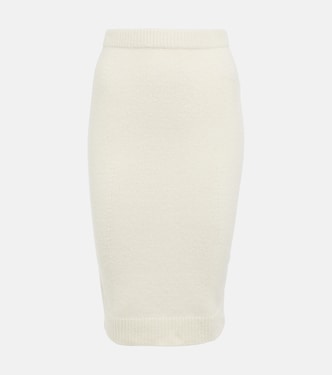Knitted cotton-blend midi skirt | Tom Ford