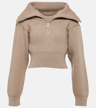 Pull raccourci La Maille Risoul en laine | Jacquemus