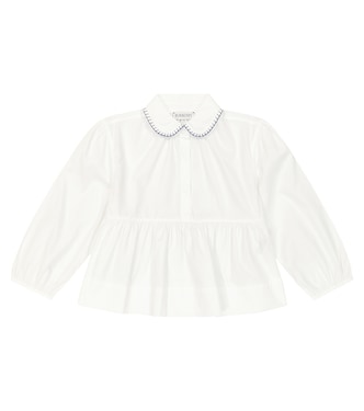 Cotton-blend poplin blouse | Burberry Kids