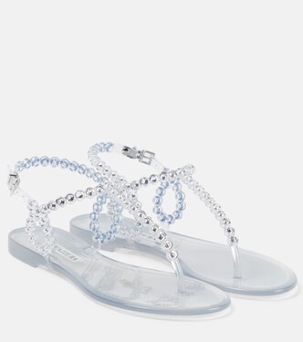 Almost Bare embellished PVC sandals | Aquazzura