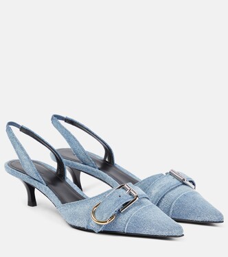 Voyou denim slingback pumps | Givenchy