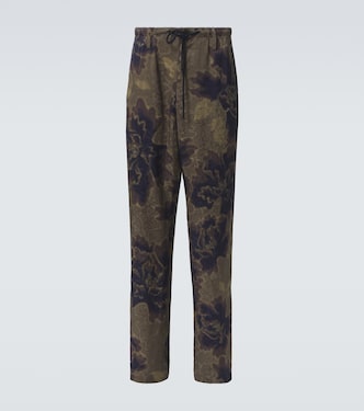 Printed straight pants | Dries Van Noten