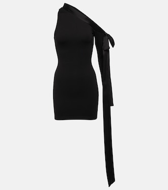 Robe asymétrique en satin | David Koma