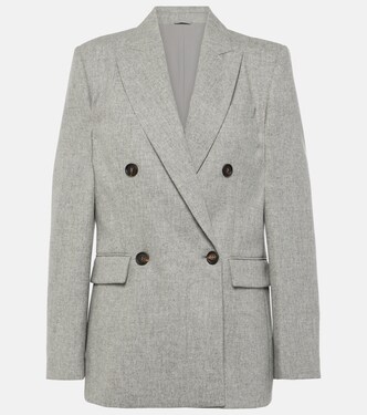 Blazer de franlea de lana y cachemir | Brunello Cucinelli