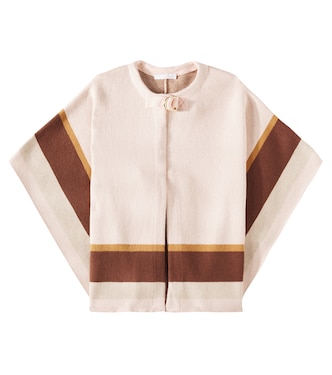 Cotton and wool cape  | Chloé Kids
