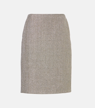 Corinna lamé canvas pencil skirt | The Row