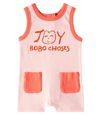 Baby printed cotton-blend playsuit | Bobo Choses