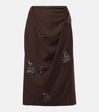Embellished midi skirt | Jacques Wei