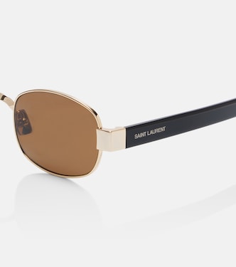 SL 706 square sunglasses in gold - Saint Laurent | Mytheresa