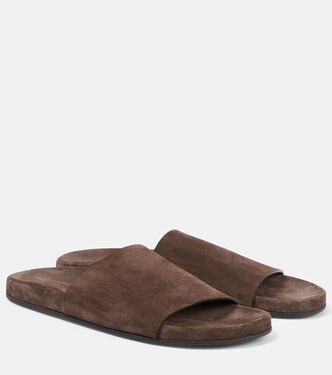 Hugh suede slides | The Row