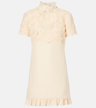 Crepe Couture embroidered minidress | Valentino
