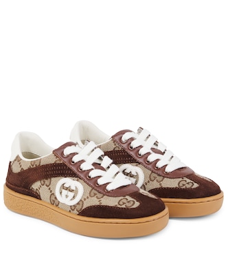 Sneakers Interlocking G mit Veloursleder | Gucci Kids