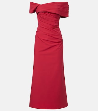 Gale draped off-shoulder cocktail dress | Rachel Gilbert