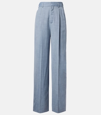 Hector wool, silk, and linen wide-leg pants | Loro Piana