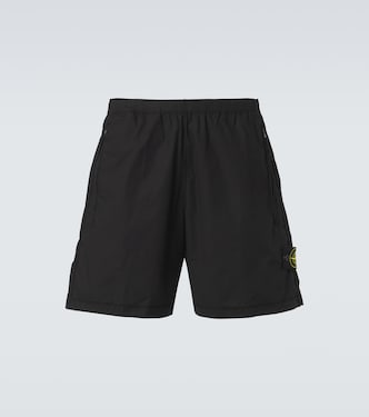 Compass cotton-blend shorts | Stone Island