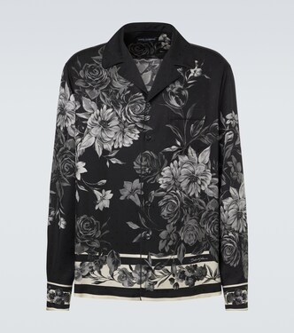 Floral polka-dot silk shirt | Dolce&Gabbana