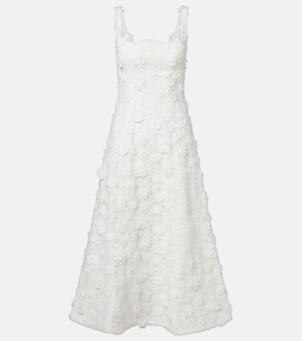 Embroidered lace midi dress | Leo Lin