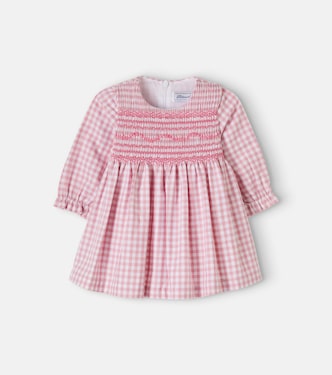 Baby smocked gingham cotton-blend dress | Tartine et Chocolat