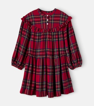 Cibbe checked ruffled dress | Molo