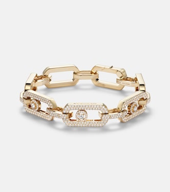 So Move 18kt gold chain bracelet with diamonds | Messika