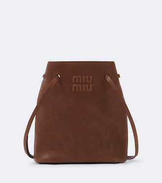 Sac seau Mini en cuir | Miu Miu