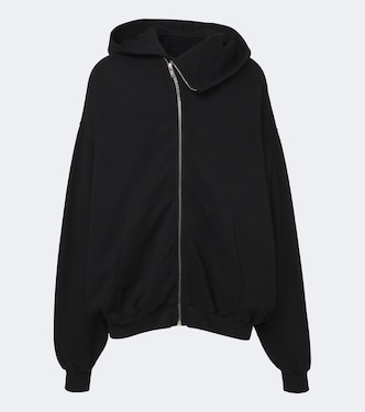 DRKSHDW Mountain cotton zip-up hoodie | Rick Owens