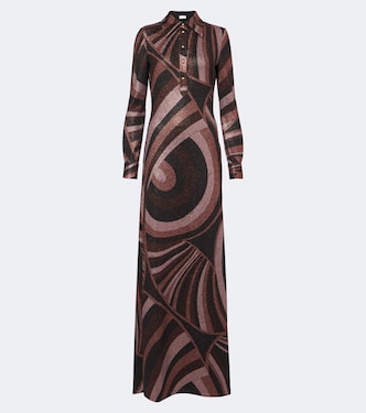 Vestido camisero Iride de jersey de Lurex® | Pucci