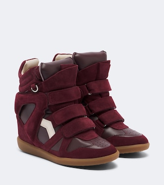 Bekett皮革与绒面革坡跟运动鞋 | Isabel Marant
