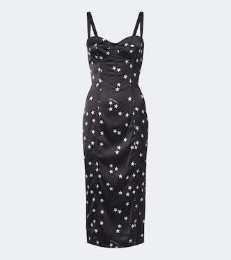 Printed satin bustier dress | Dolce&Gabbana