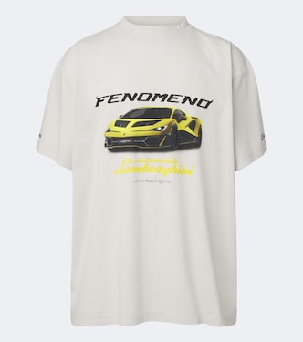 Bedrucktes Oversize T-Shirt aus Baumwoll-Jersey | Balenciaga
