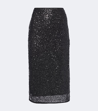 Cassia sequined midi skirt | SIR