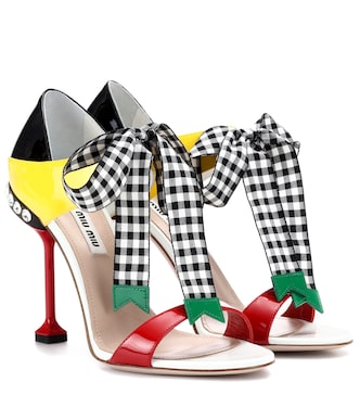 Patent leather sandals | Miu Miu