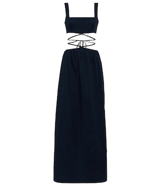 Maxikleid Peonia aus Baumwollpopeline | Agua by Agua Bendita