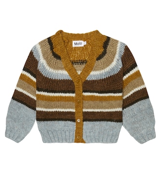 Gail striped wool-blend cardigan | Molo